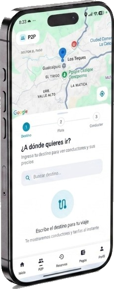App Ring: busca destino para un viaje P2P